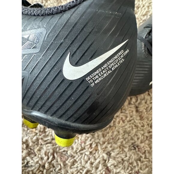 Nike Mercurial Vapor 15 Academy Soccer Cleats Size 4.5Y Black/Yellow Lightweight - Picture 6 of 8
